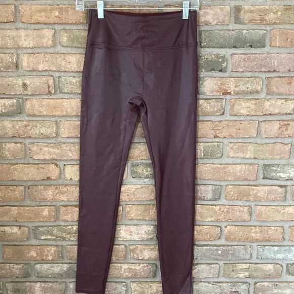 Tagoo Faux Leather Dressy Leggings Women Tummy Control High Waisted Medium NWT - Picture 4 of 16